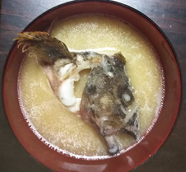 カサゴの料理 刺身 肝 味噌汁 Etc 愛しのfishing